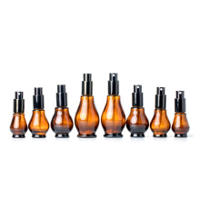 Stocked 10ml 20ml 30ml 50ml 100ml gourd amber perfume alcohol glass spray bottle
